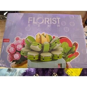 Lele Brother Florist Succulent Building Blocks Set 12 Pack 8938 Mini Potted Plan